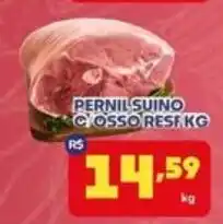 Boa Supermercados Pernil suino c/osso resf kg oferta