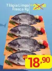 X Supermercados Tilápia limpa fresca kg oferta