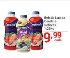 X Supermercados Bebida Láctea Carolina Sabores oferta