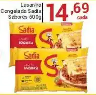X Supermercados Lasanha Congelada Sadia Sabores oferta