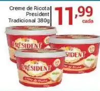 X Supermercados Creme de Ricota President Tradicional oferta