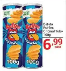 X Supermercados Batata ruffles original tubo oferta
