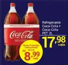 X Supermercados Refrigerante Coca-Cola + Coca-Cola PET oferta