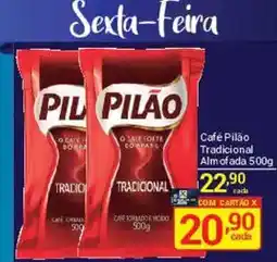 X Supermercados Café pilão tradicional oferta
