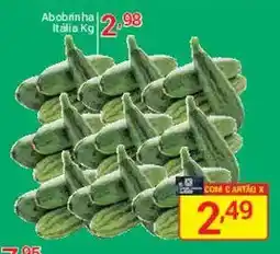 X Supermercados Abobrinha italiana oferta