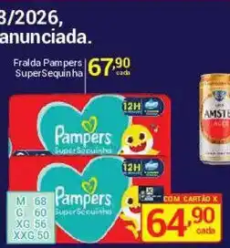 X Supermercados Pampers super secuinha oferta