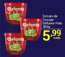 X Supermercados Extrato de Tomate Elefante Pote oferta