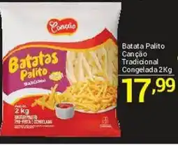X Supermercados Batata palito canção tradicional congelada oferta