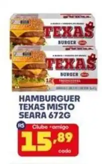 Boa Supermercados hamburguer texas misto seara oferta
