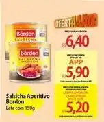 Atacadão Bordon - salsicha aperitivo oferta