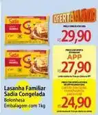 Atacadão Sadia - lasanha familiar oferta