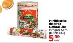 Carrefour Natural life - minibiscoito de arroz oferta