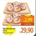 Pão brioche de coco