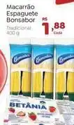 Novo Atacarejo Bonsabor - macarrão espaguete oferta
