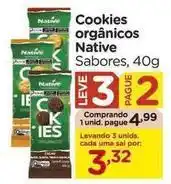 Carrefour Native - cookies orgânicos oferta