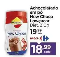 Carrefour Lowçucar - achocolatado em pó new choco oferta
