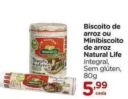 Carrefour Natural life - biscoito de arroz ou minibiscoito de arroz oferta