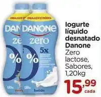 Carrefour Danone - iogurte líquido desnatado oferta