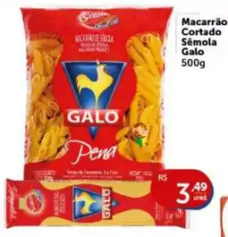 Pires Macarrão cortado sêmola galo oferta