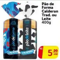 Pires Pão de Forma Calderan Trad. ou Leite oferta