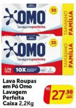 Pires Lava Roupas em Pó Omo Lavagem Perfeita oferta