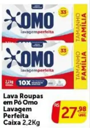Pires Lava Roupas em Pó Omo Lavagem Perfeita oferta