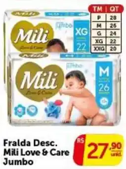 Pires Fralda desc. mili love & care jumbo oferta