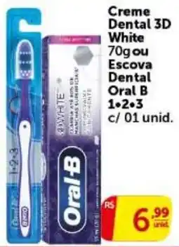 Pires Creme Dental 3D White oferta
