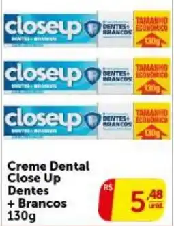 Pires Creme Dental Close Up Dentes + Brancos oferta