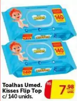 Pires Toalhas Umed. Kisses Flip Top oferta