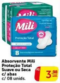 Pires Absorvente mili proteção total suave ou seca oferta