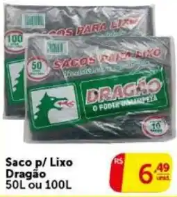 Pires Sacos p/ Lixo Dragão oferta