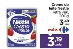 Carrefour Bairro Creme de leite Nestlé Tetra Pak oferta