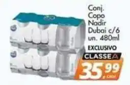 Delta Supermercados Conj. Copo Nadir Dubai oferta
