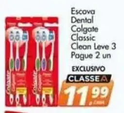 Delta Supermercados Escova Dental Colgate Classic Clean Leve 3 oferta