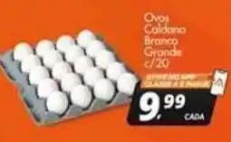 Delta Supermercados Ovos Caldana Branco Grande oferta