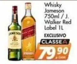 Delta Supermercados Whisky Jameson / J. Walker Red Label 1L oferta