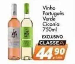 Delta Supermercados Vinho Português Verde Ciconia oferta