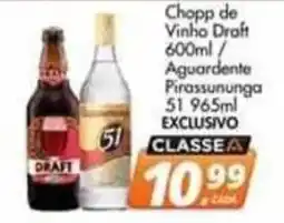 Delta Supermercados Chopp de Vinho Draft / Aguardente Pirassununga oferta