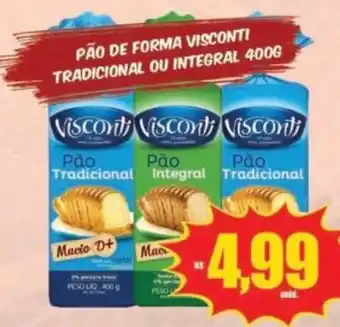 Costa Atacadão Pão de forma visconti tradicional ou integral oferta