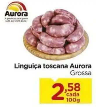Linguiça toscana aurora grossa