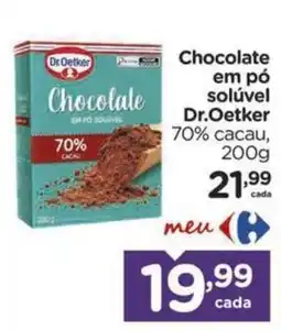 Carrefour Bairro Chocolate em pó solúvel Dr.Oetker oferta