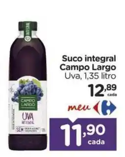 Carrefour Bairro Suco integral campo largo uva oferta