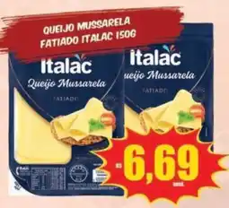 Costa Atacadão Queijo mussarela fatiado italac oferta