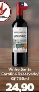 Supermercados Tauste Vinho santa carolina reservado oferta