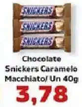 Supermercados Tauste Chocolate snickers caramelo macchiato oferta
