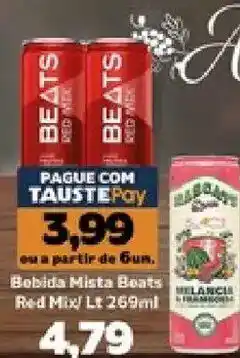 Supermercados Tauste Bobida Mista Beats Red Mix oferta