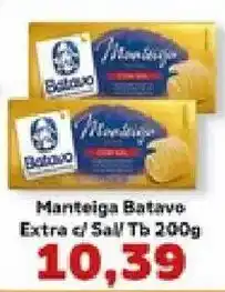 Supermercados Tauste Manteiga Batavo Extra c/ Sal oferta