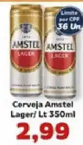 Supermercados Tauste Cerveja Amstel Lager oferta