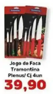 Supermercados Tauste Jogo de faca tramontina plenus cj 4un oferta